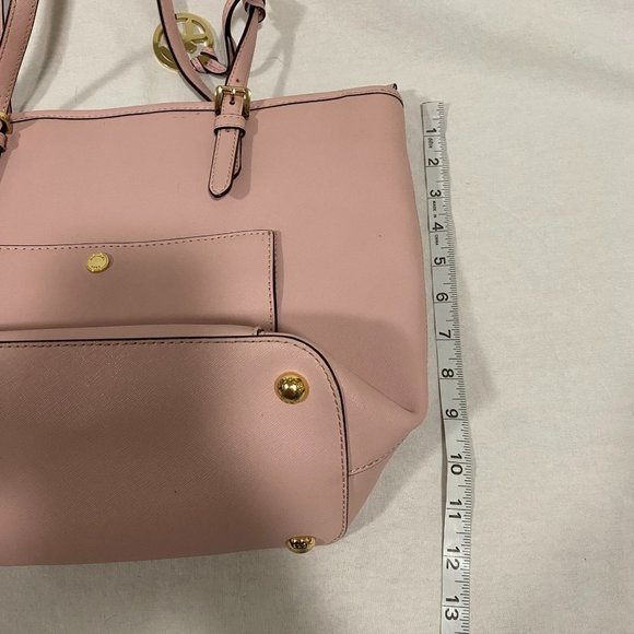 Michael Kors Jet Set Medium Saffiano Leather Tote Pink - Picture 11 of 12